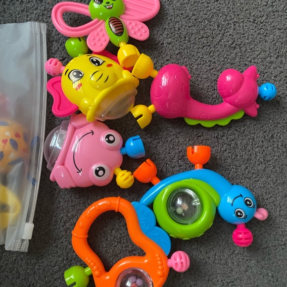 Colorful Baby Rattle Set -10 pieces - Picture 2 of 3